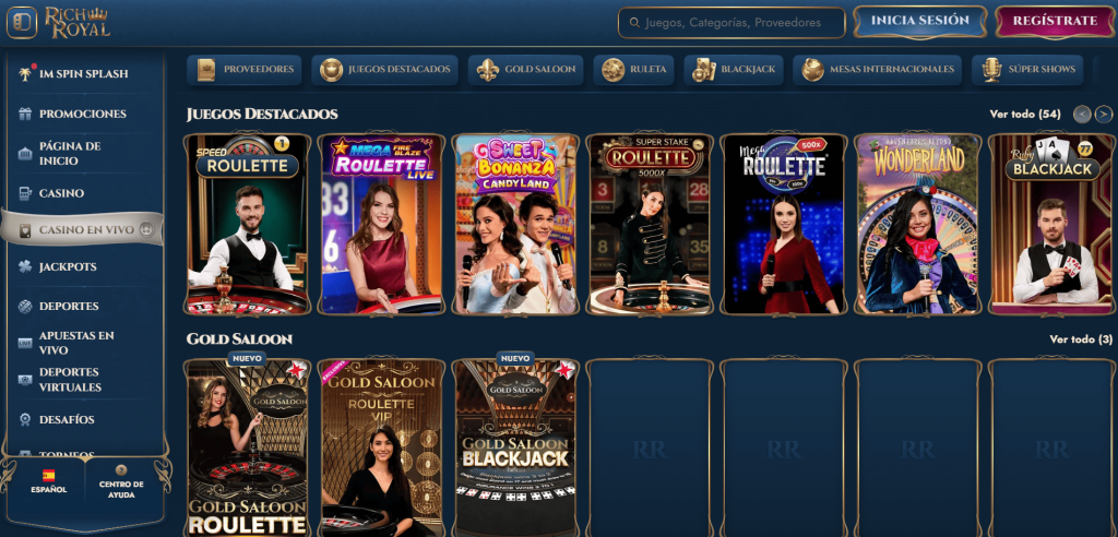Juegos Disponibles en Rich Royal