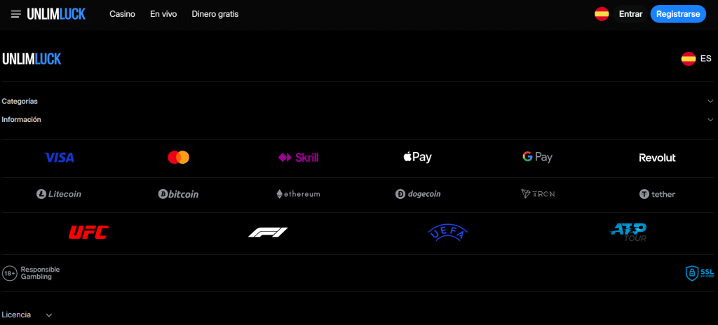 UnlimLuck Casino de pago