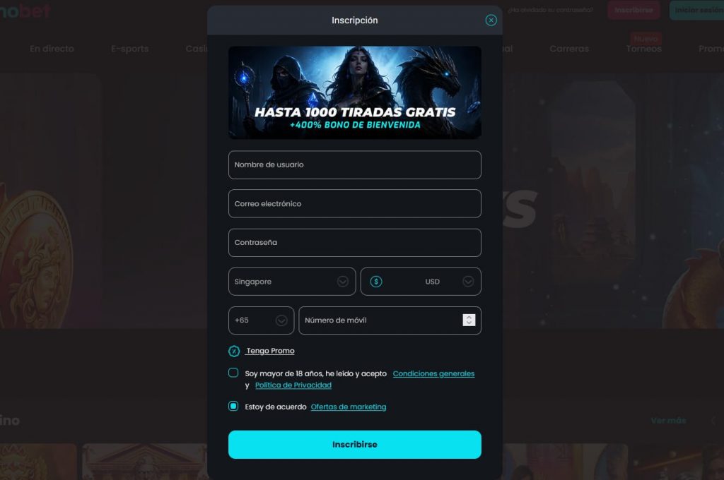 Cosmobet bonos
